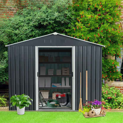 Outdoor Metal Storage Shed And Floor Base