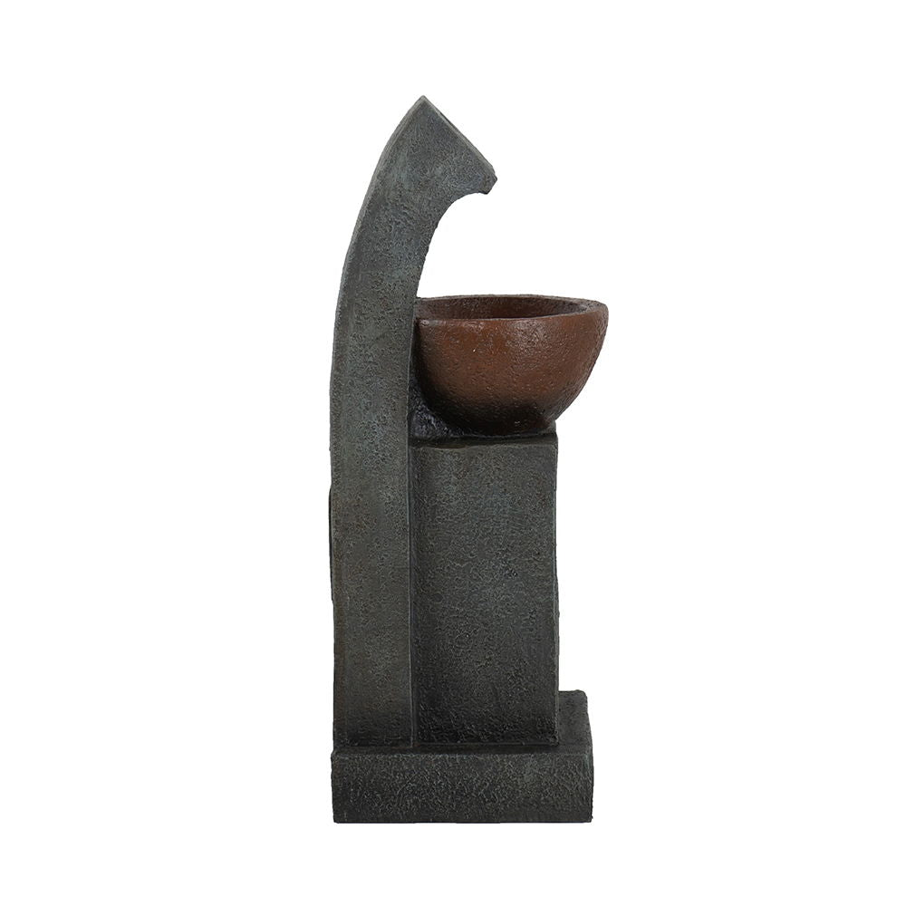 Brown Water Fountain Bowl for Indoor and Outdoor