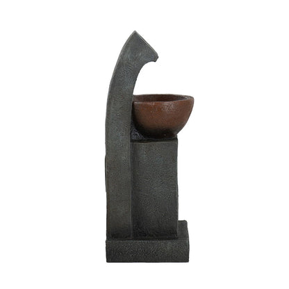 Brown Water Fountain Bowl for Indoor and Outdoor