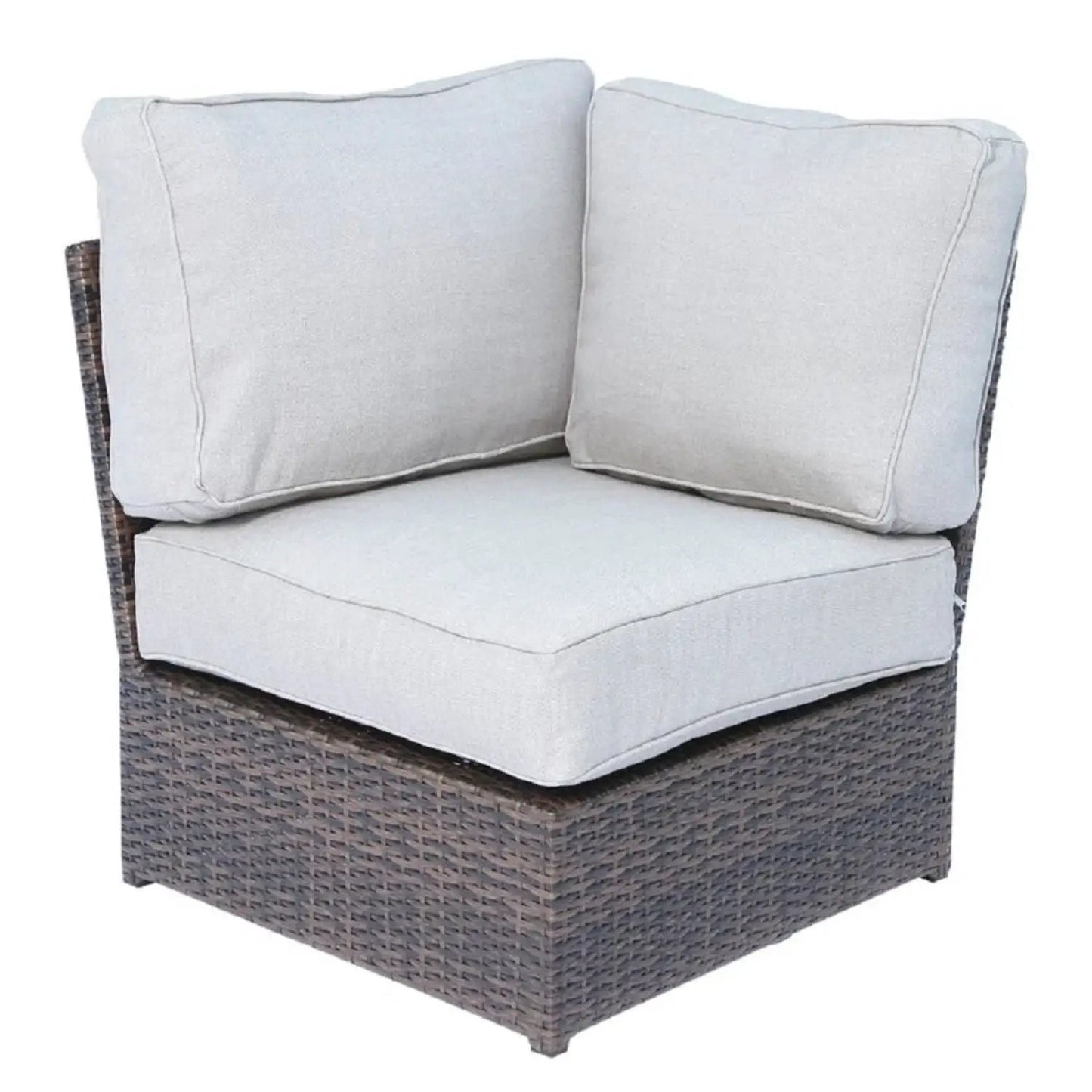 Outdoor Wicker Sectional with Weather Cushions