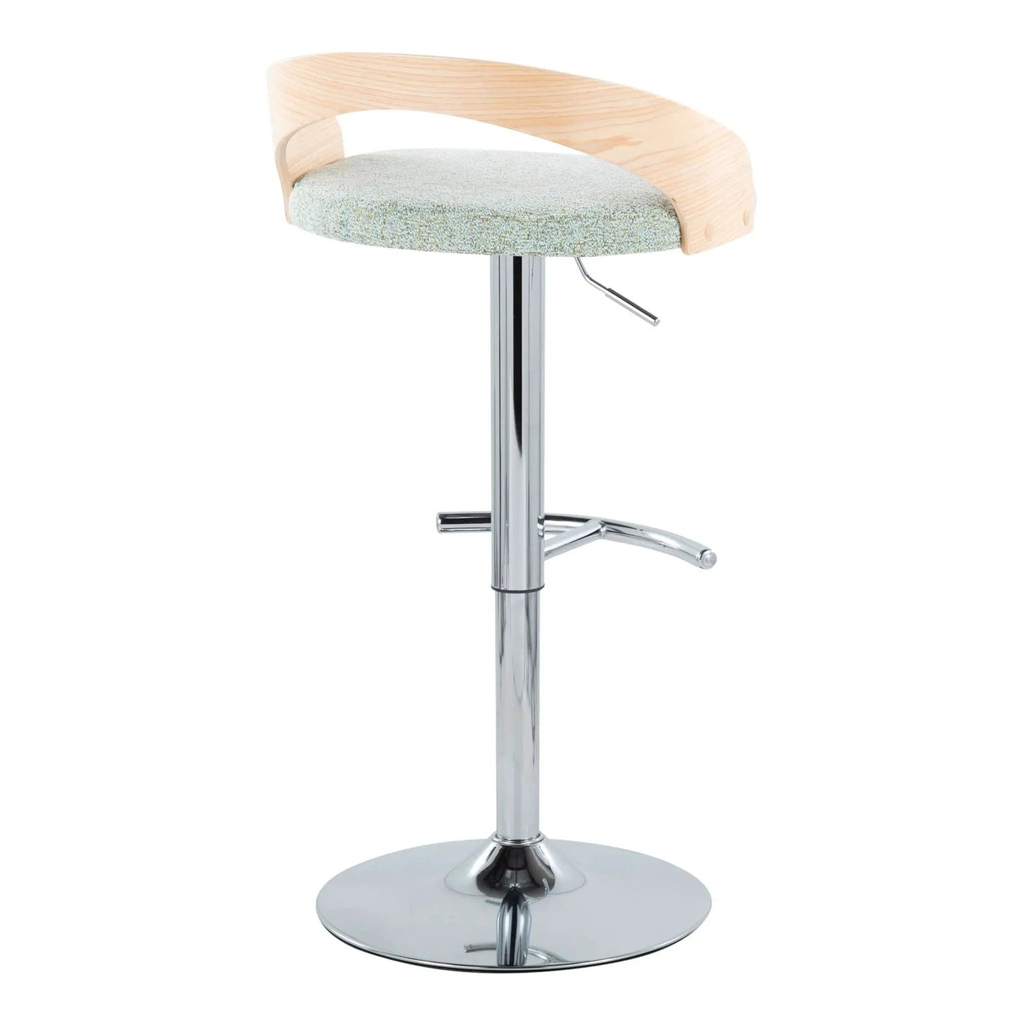 Grotto Contemporary Adjustable Barstool Swivel