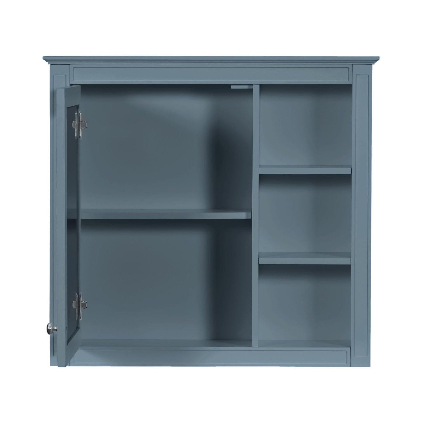 Bathroom vanity with medicine cabinet in blue-gray finish by HouseOfZazla, modern storage on Tampa Home & Garden Store