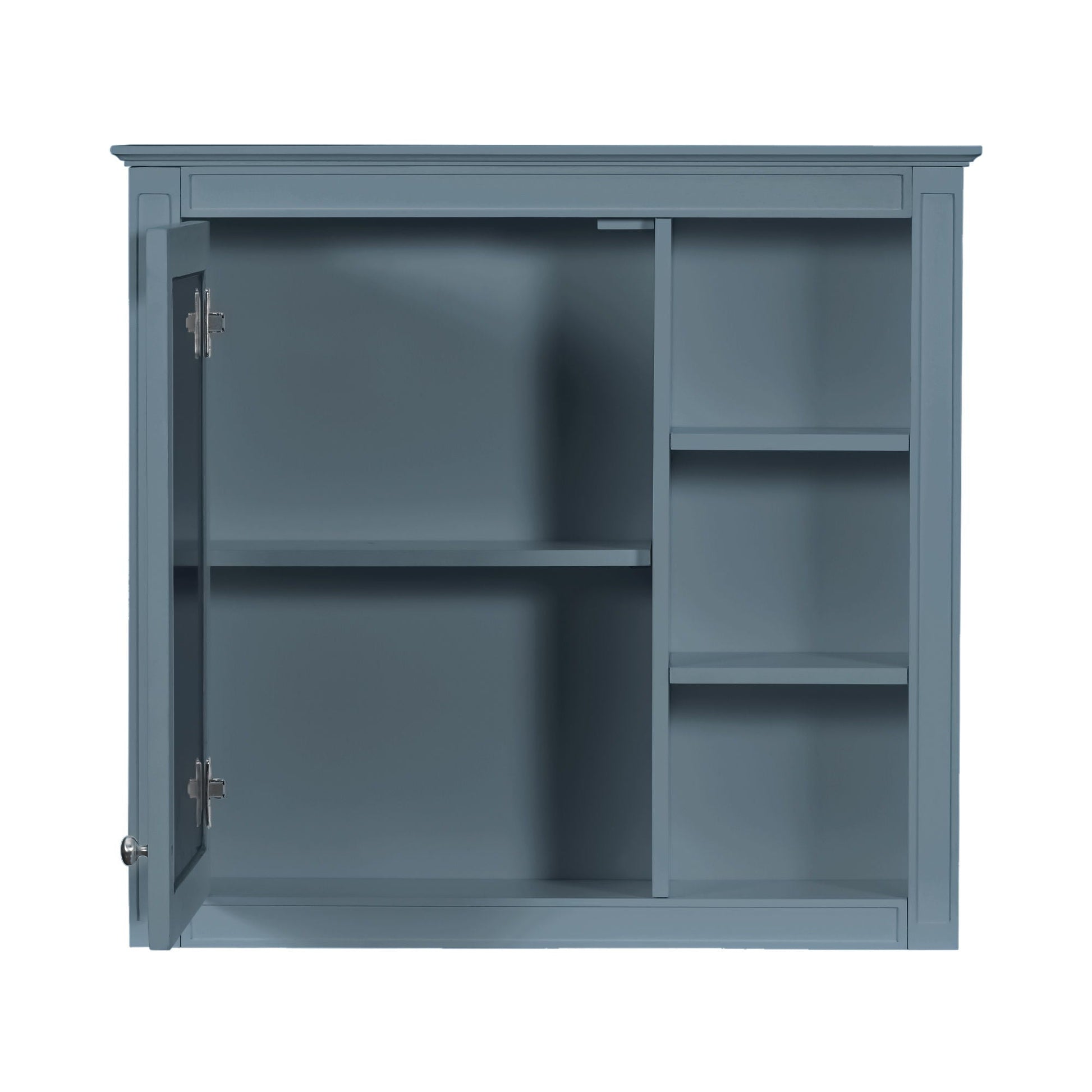 Bathroom vanity with medicine cabinet in blue-gray finish by HouseOfZazla, modern storage on Tampa Home & Garden Store