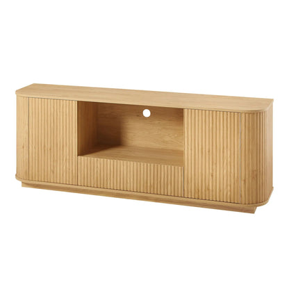 Modern Wavy TV Stand Sideboard with Cabinet