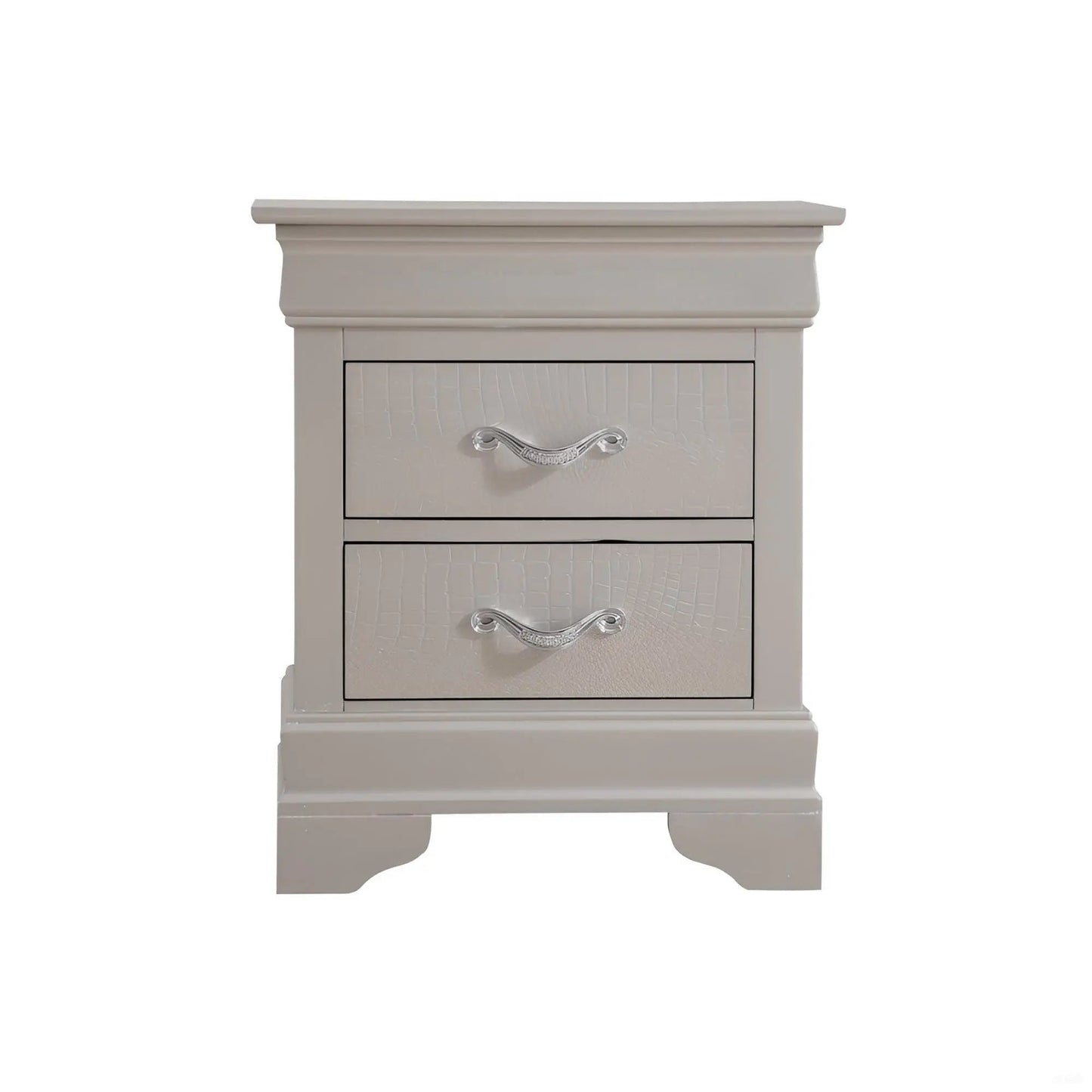 Decorative Nightstand with Modern Accents