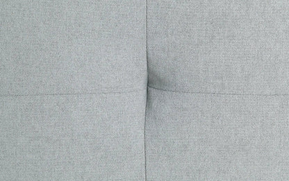 Quenti Velvet Sofa Bed In Gray With Pillow