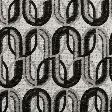 Birkdale Court Sectional fabric in black gray loop pattern by Unique Piece Furniture on Tampa Home & Garden Store