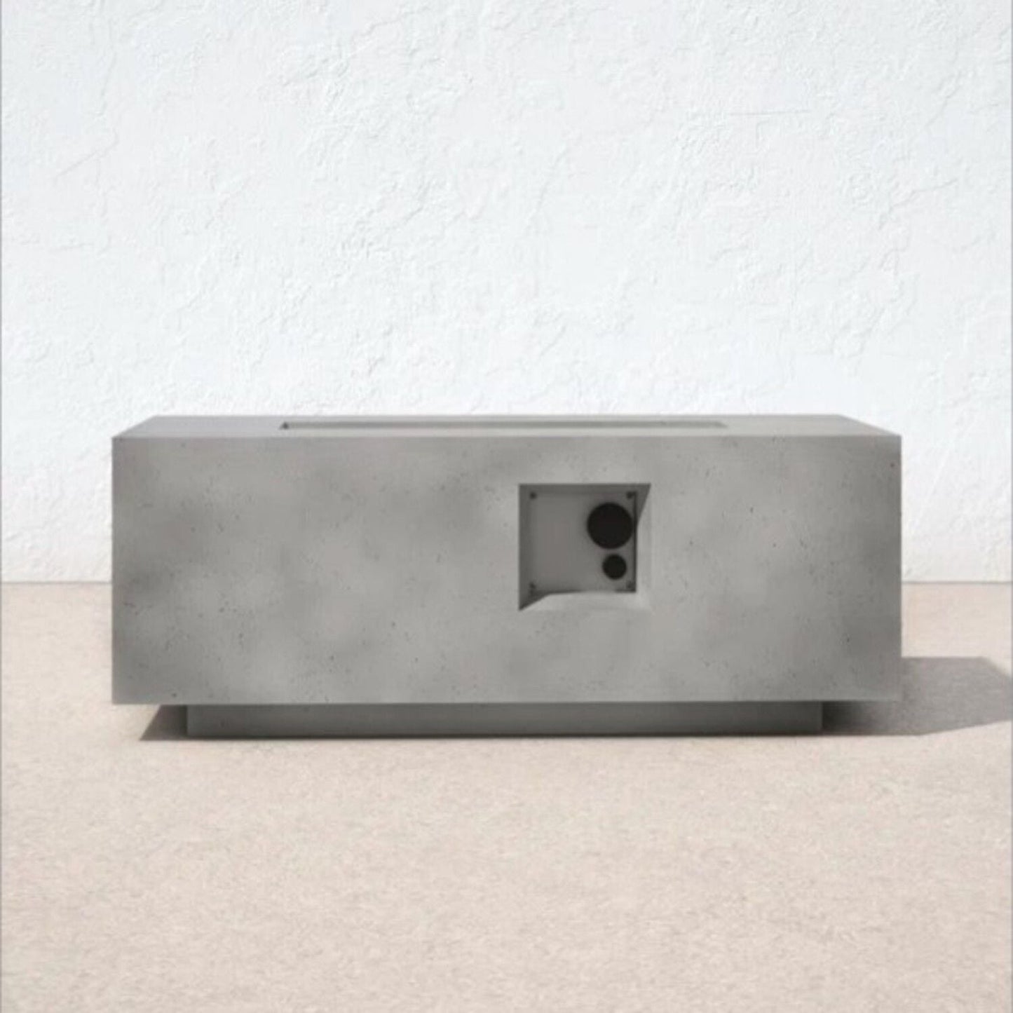 Durable Propane Fire Pit Table and a Gray Cover