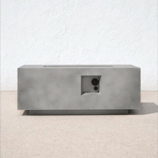 Durable Propane Fire Pit Table and a Gray Cover