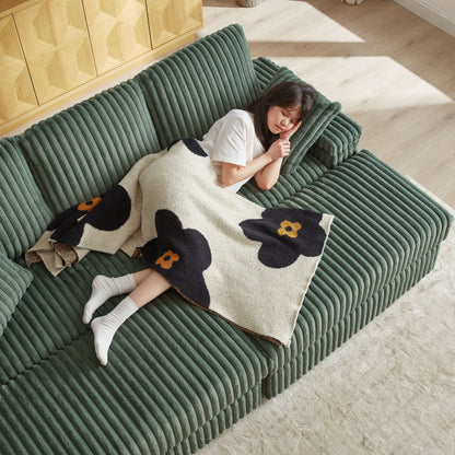 3 Seater Sofa With 2 Ottomans and Storage