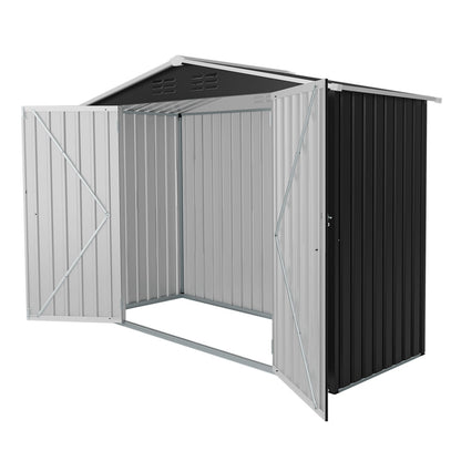 8ft and 4ft Sturdy Metal Outdoor Storage Shed