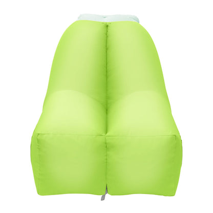 GemGear inflatable lounger air sofa chair in neon lime green with portable bag on Tampa Home & Garden Store