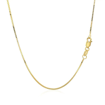14k yellow gold box chain necklace 0.8mm with lobster clasp by Bids.com on Tampa Home & Garden Store