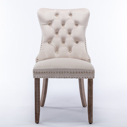 Nikki High End Tufted Dining Chair Set of Two