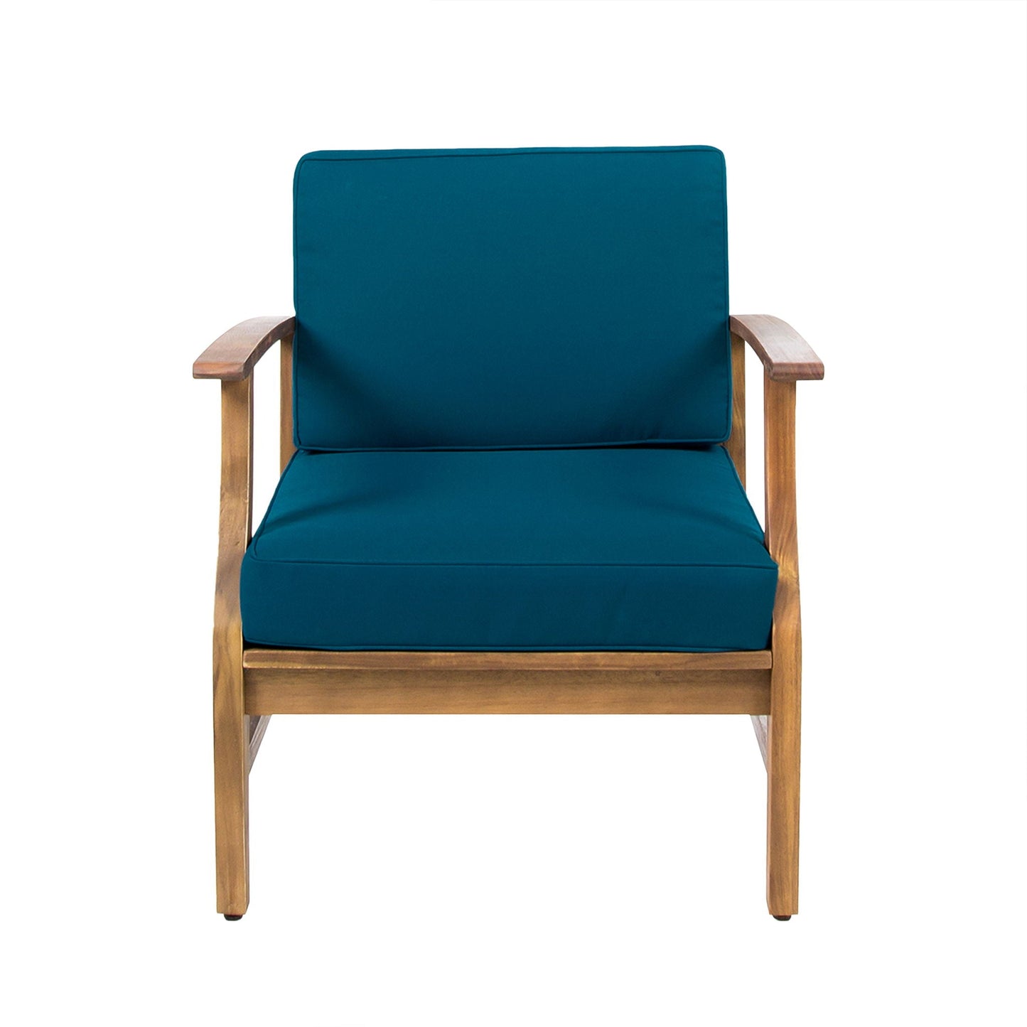 Perla Contemporary Club Chair teal water-resistant cushion outdoor chair by HouseOfZazla on Tampa Home & Garden Store