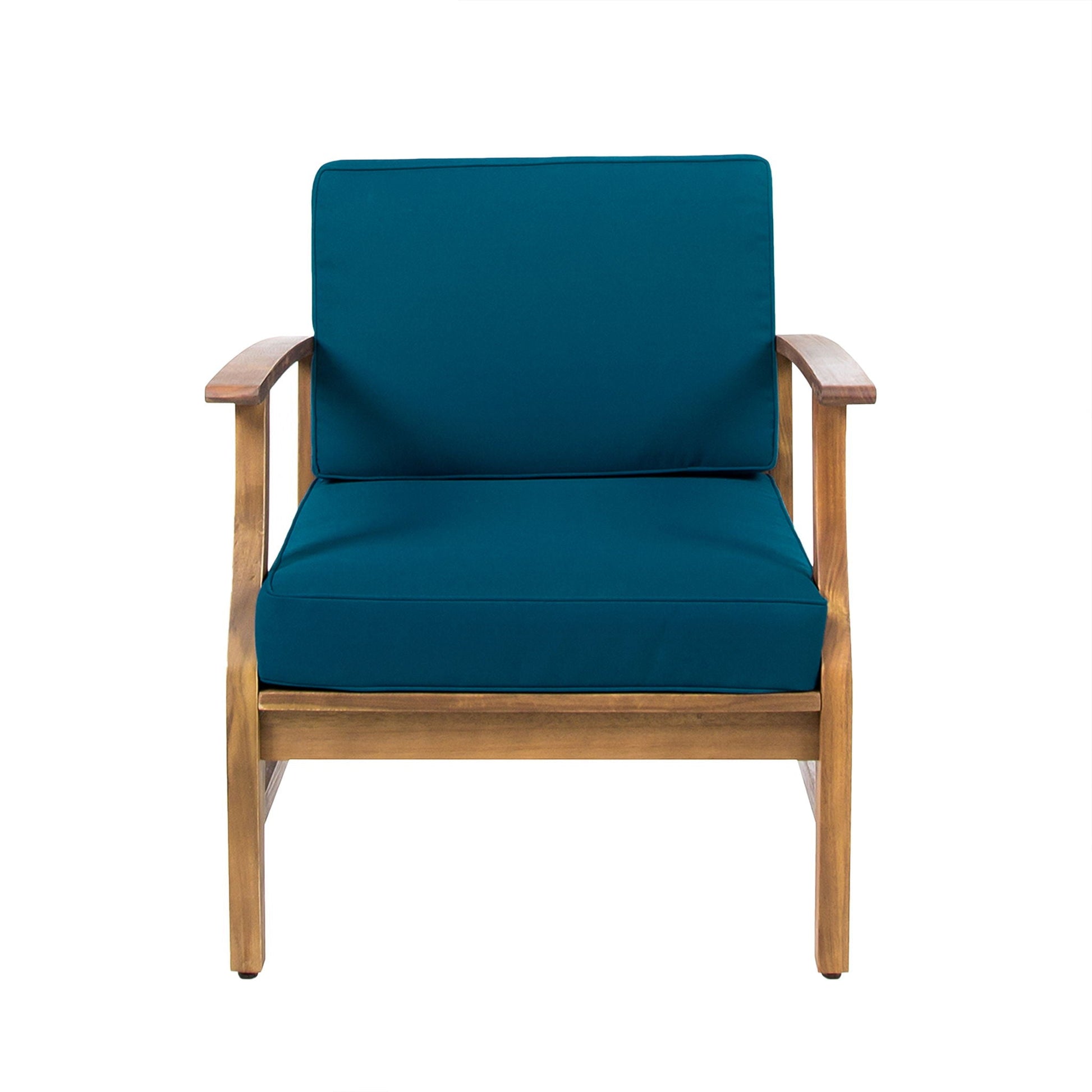 Perla Contemporary Club Chair teal water-resistant cushion outdoor chair by HouseOfZazla on Tampa Home & Garden Store