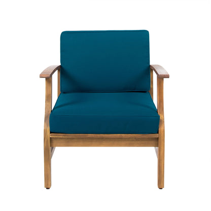 Perla Contemporary Club Chair teal water-resistant cushion outdoor chair by HouseOfZazla on Tampa Home & Garden Store