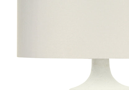 Table lamp resin cream, contemporary design with cream drum shade, HouseOfZazla on Tampa Home & Garden Store