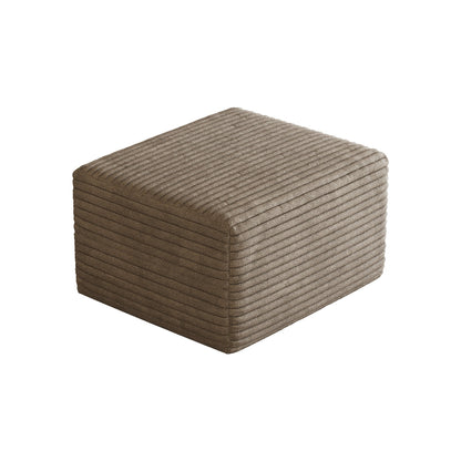 Plush Corduroy Sofa Ottoman and No Assembly