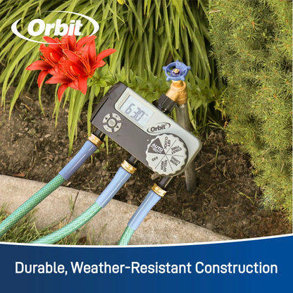 Hose end timer with 3 outlets and digital controls by Orbit Irrigation on Tampa Home & Garden Store