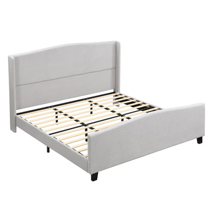 Sturdy Platform Bed Frame and a Padded Headboard