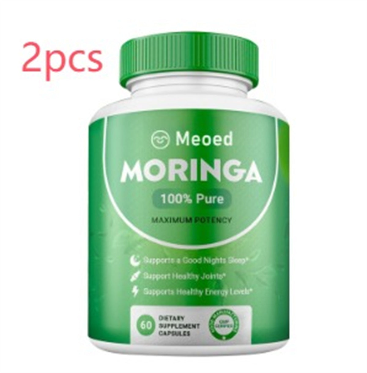 Moringa Leaf Capsules Perfecsy, green bottle, 60 capsules, 100% Pure on Tampa Home & Garden Store
