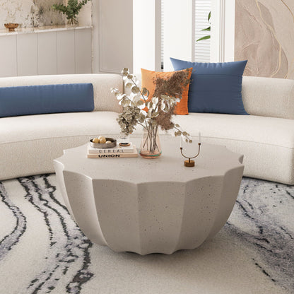Modern Round Coffee Table for Patio or Deck