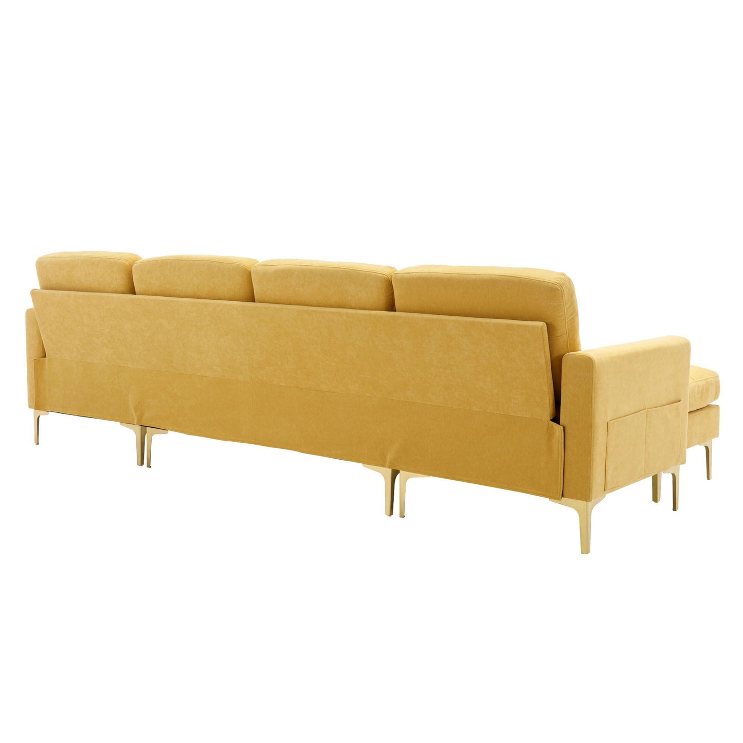Modern Convertible Sectional Sofa and Ottoman