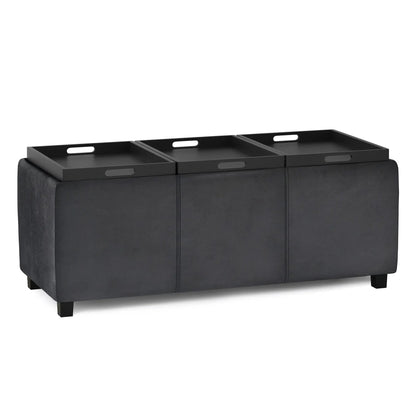 Avalon Multi Functional Storage Ottoman Trays