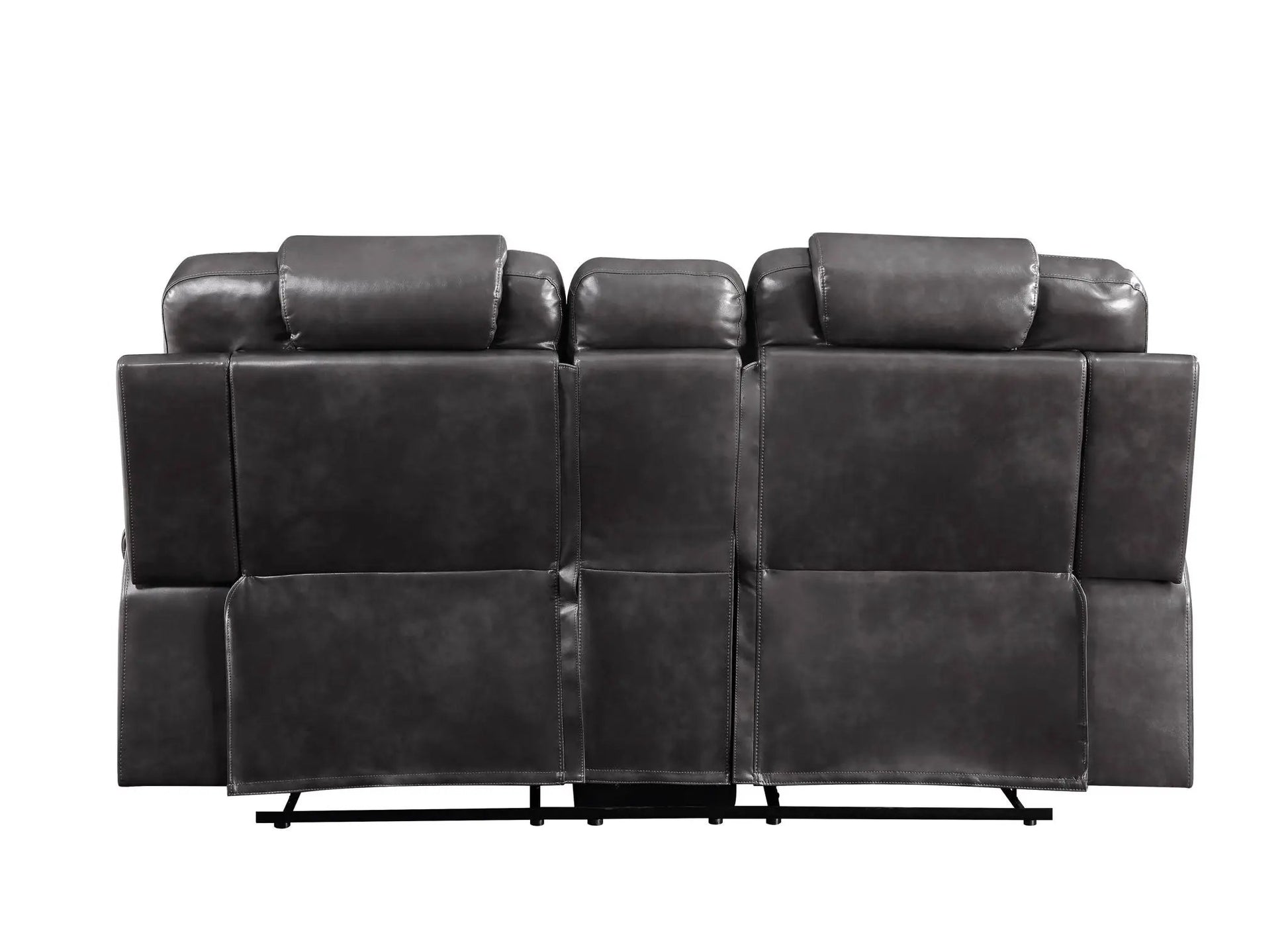 Braylon brown recliner loveseat with cupholder console by Unique Piece Furniture on Tampa Home & Garden Store