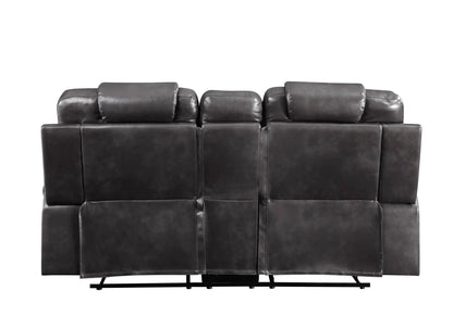 Braylon brown recliner loveseat with cupholder console by Unique Piece Furniture on Tampa Home & Garden Store