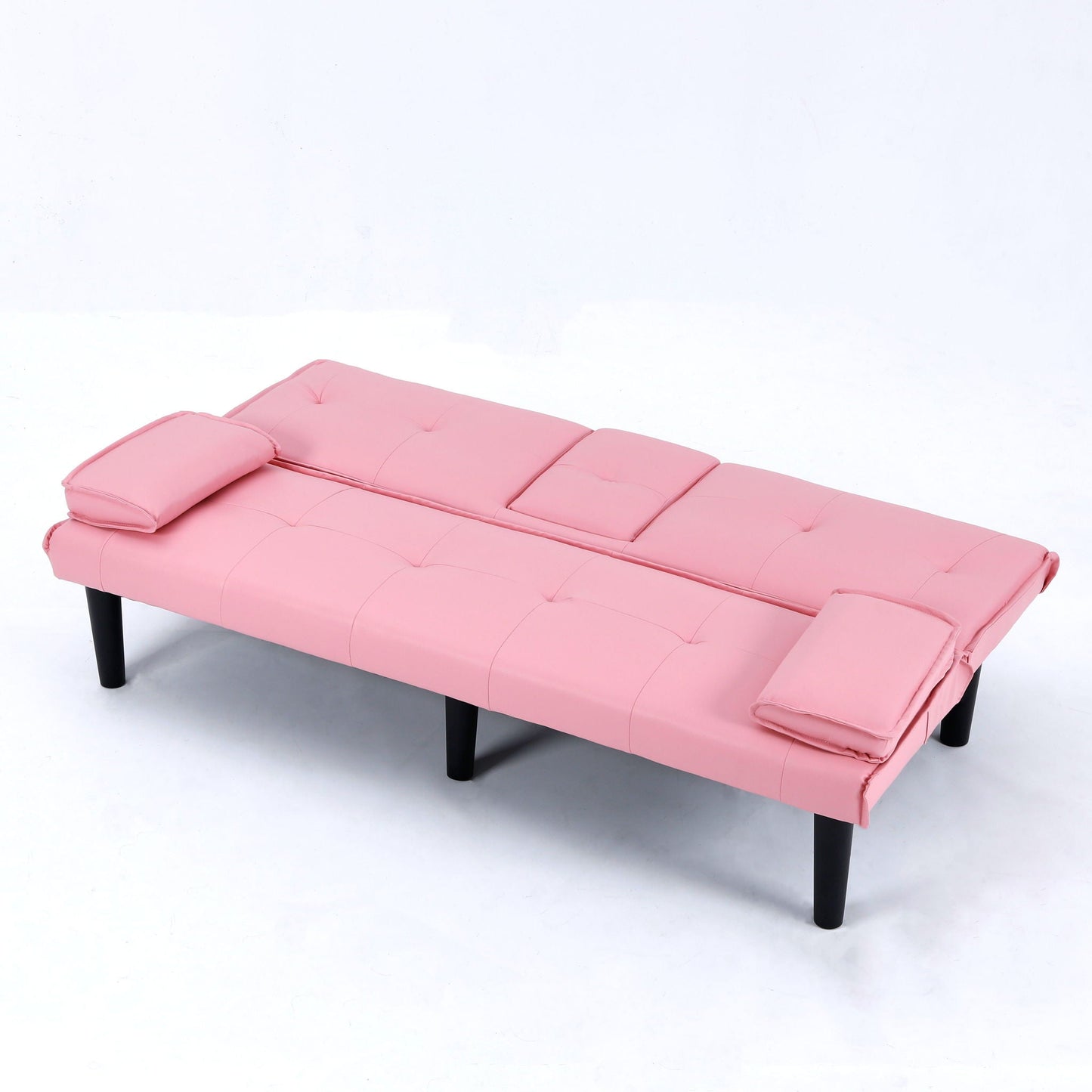 Compact Foldable Sofa Bed and Cup Holder