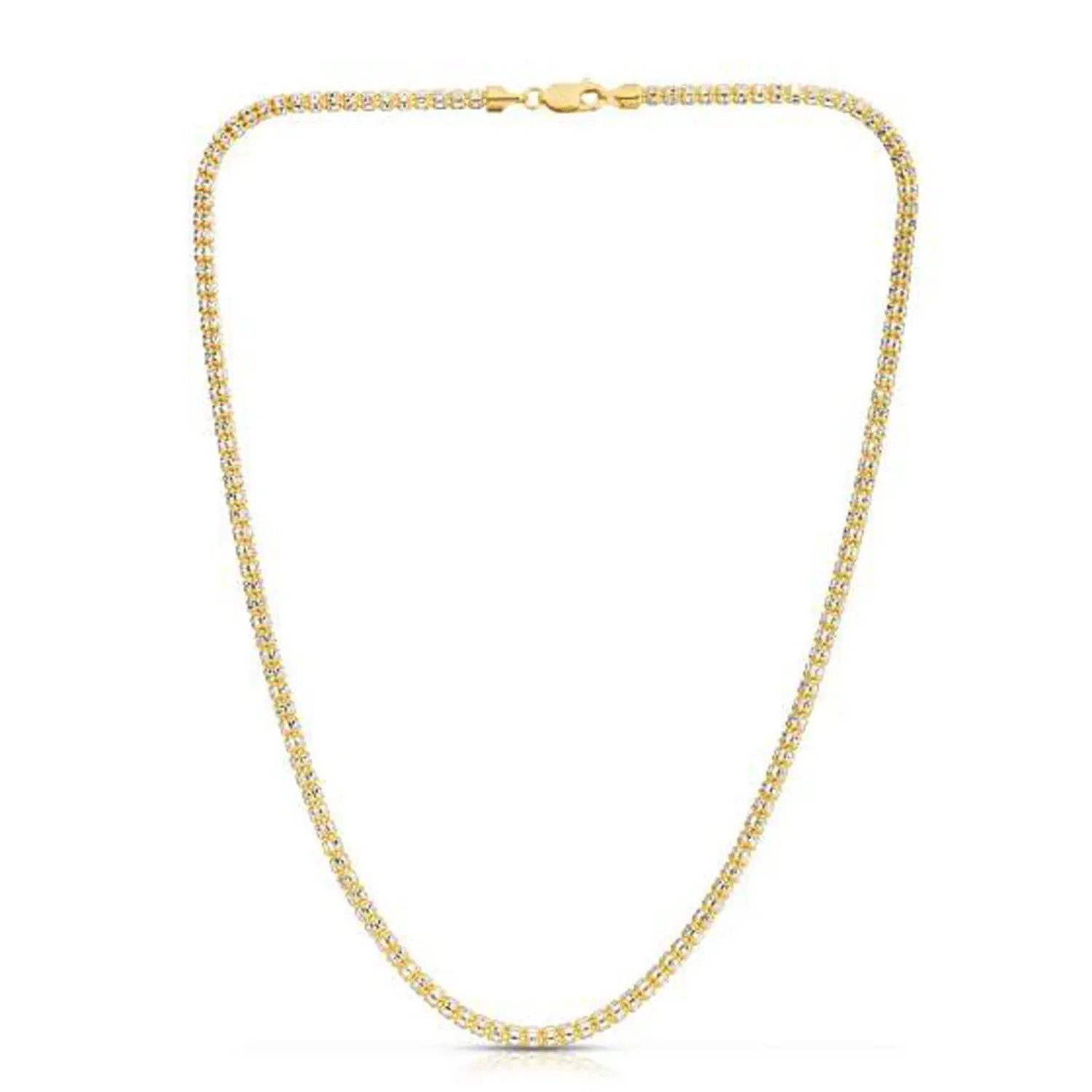 Ice Barrel chain necklace 14k yellow gold 3.14 mm by Bids.com on Tampa Home & Garden Store