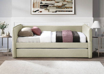 Stylish Dusty Rose Twin Daybed with a Trundle