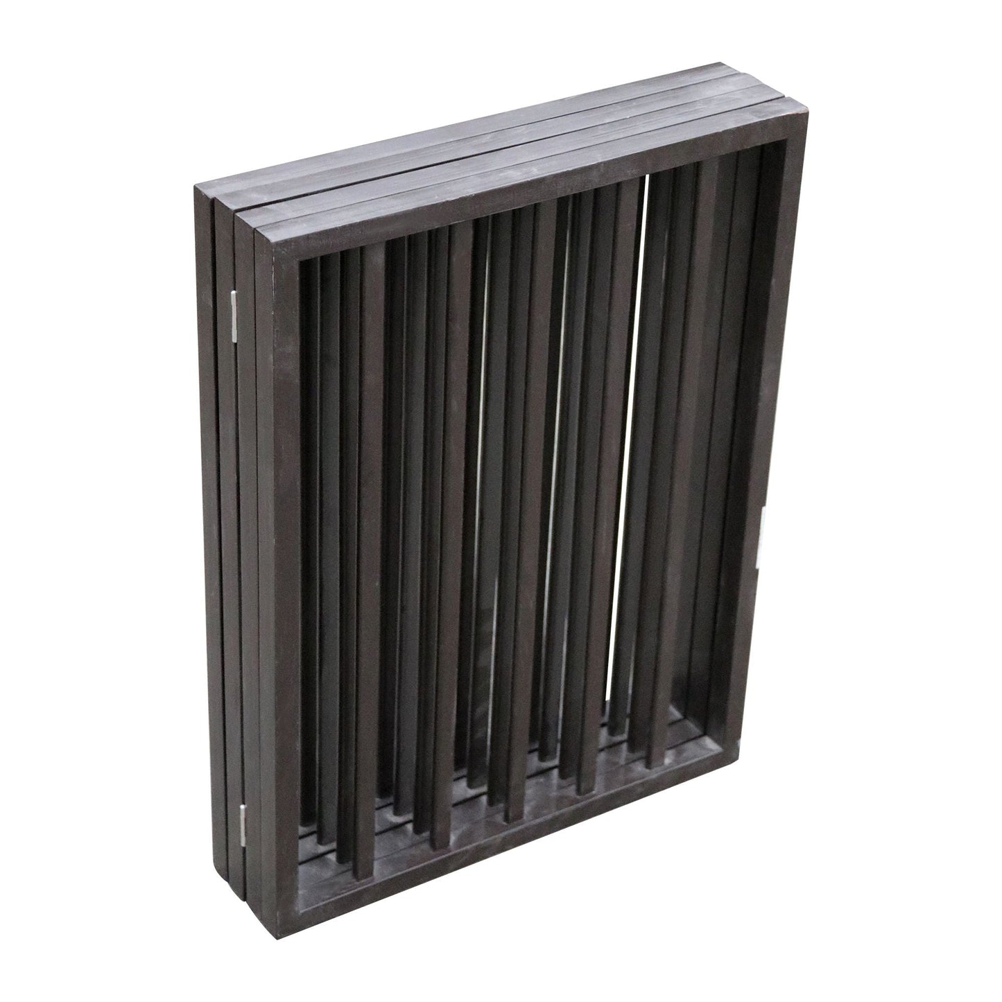 Pet gate dark brown wood folding freestanding gate with slats for doorways HouseOfZazla on Tampa Home & Garden Store