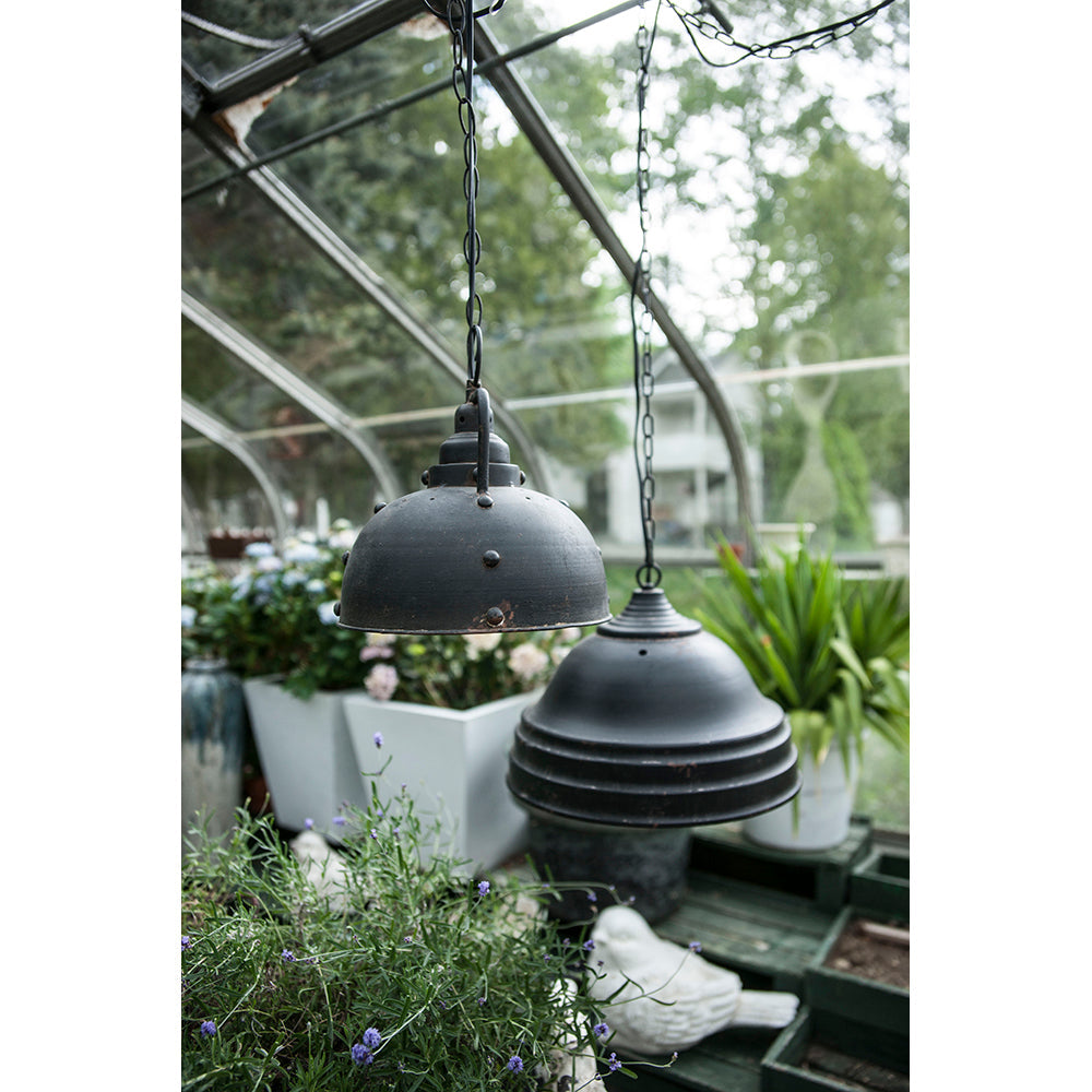 D10.4x11.4 hanging lamp pair in industrial black metal pendants by HouseOfZazla on Tampa Home & Garden Store