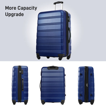 3 piece hardside spinner luggage set blue with TSA lock by HouseOfZazla on Tampa Home & Garden Store