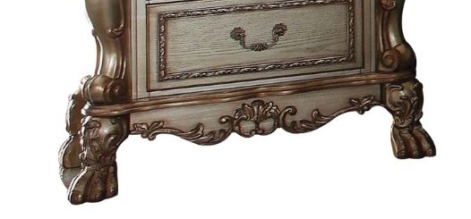 Dresden Vintage Nightstand dark wood with carved detailing and claw feet HouseOfZazla on Tampa Home & Garden Store