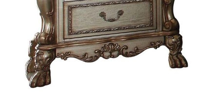 Dresden Vintage Nightstand dark wood with carved detailing and claw feet HouseOfZazla on Tampa Home & Garden Store