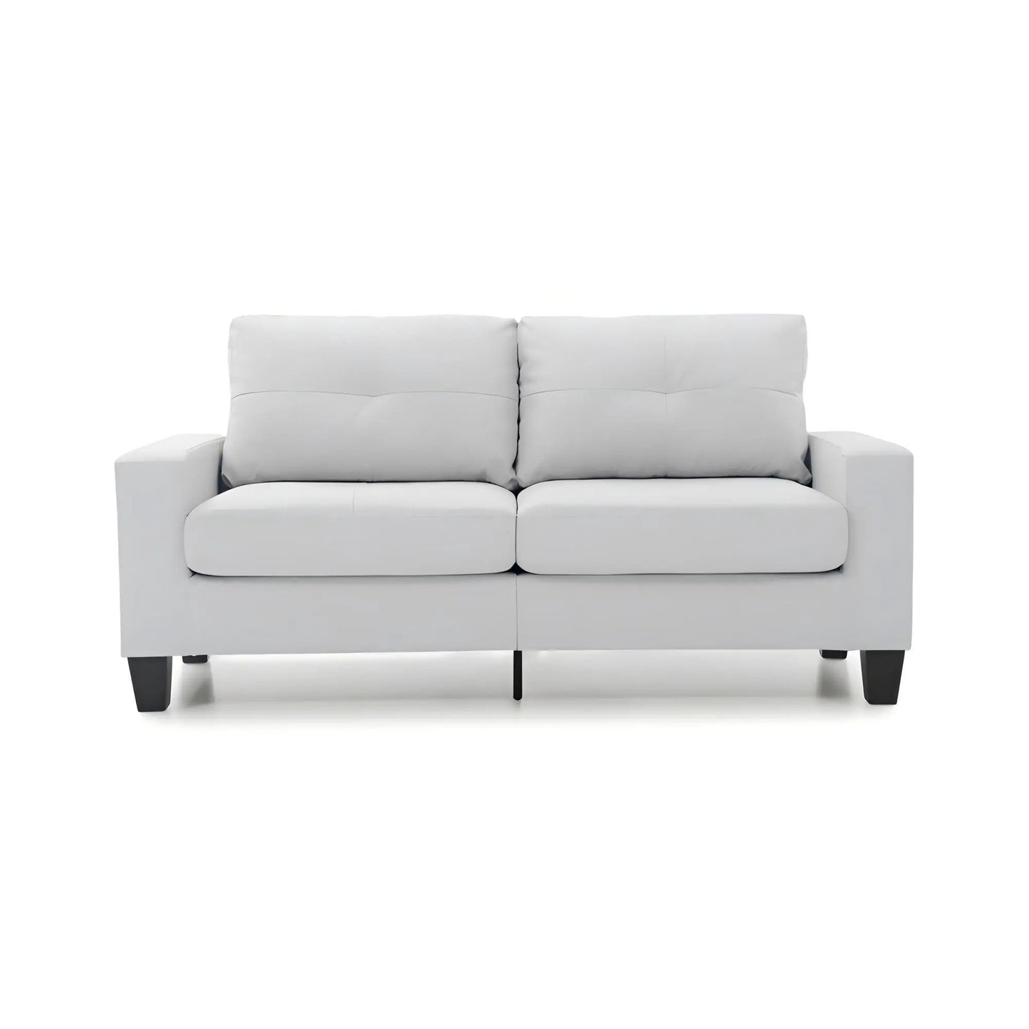 Newbury Modular Sofa Modern white faux leather 2-seat stationary by Unique Piece Furniture on Tampa Home & Garden Store