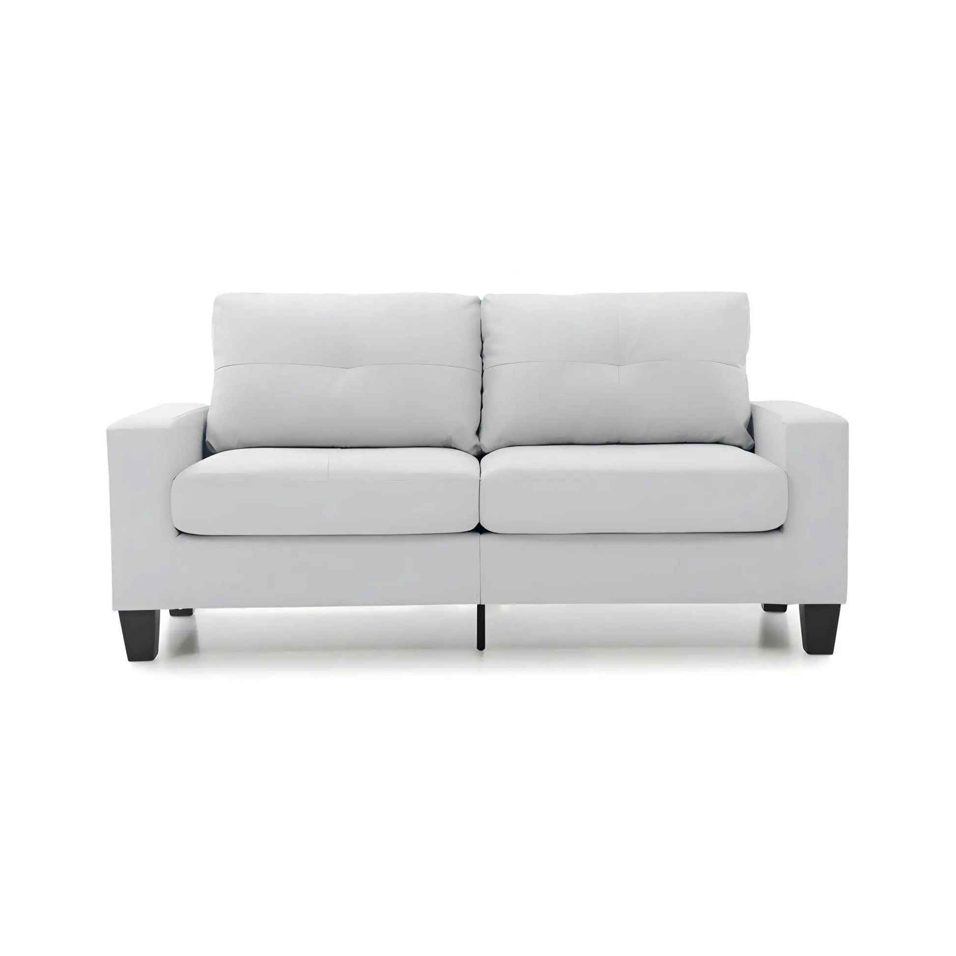 Newbury Modular Sofa Modern white faux leather 2-seat stationary by Unique Piece Furniture on Tampa Home & Garden Store