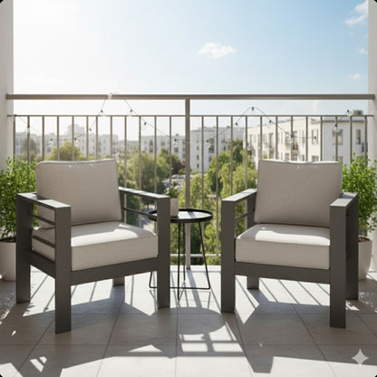 All Weather Patio Chairs and Thick Foam Cushions