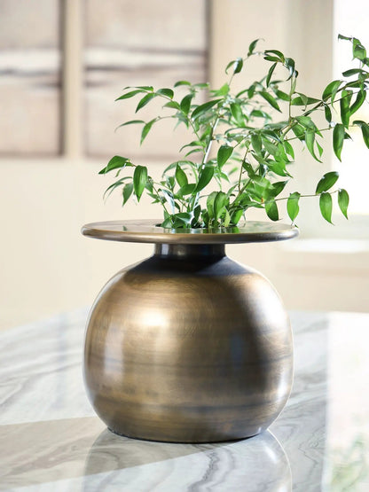 Fedorleigh Vase in Antique Brass Finish Modern