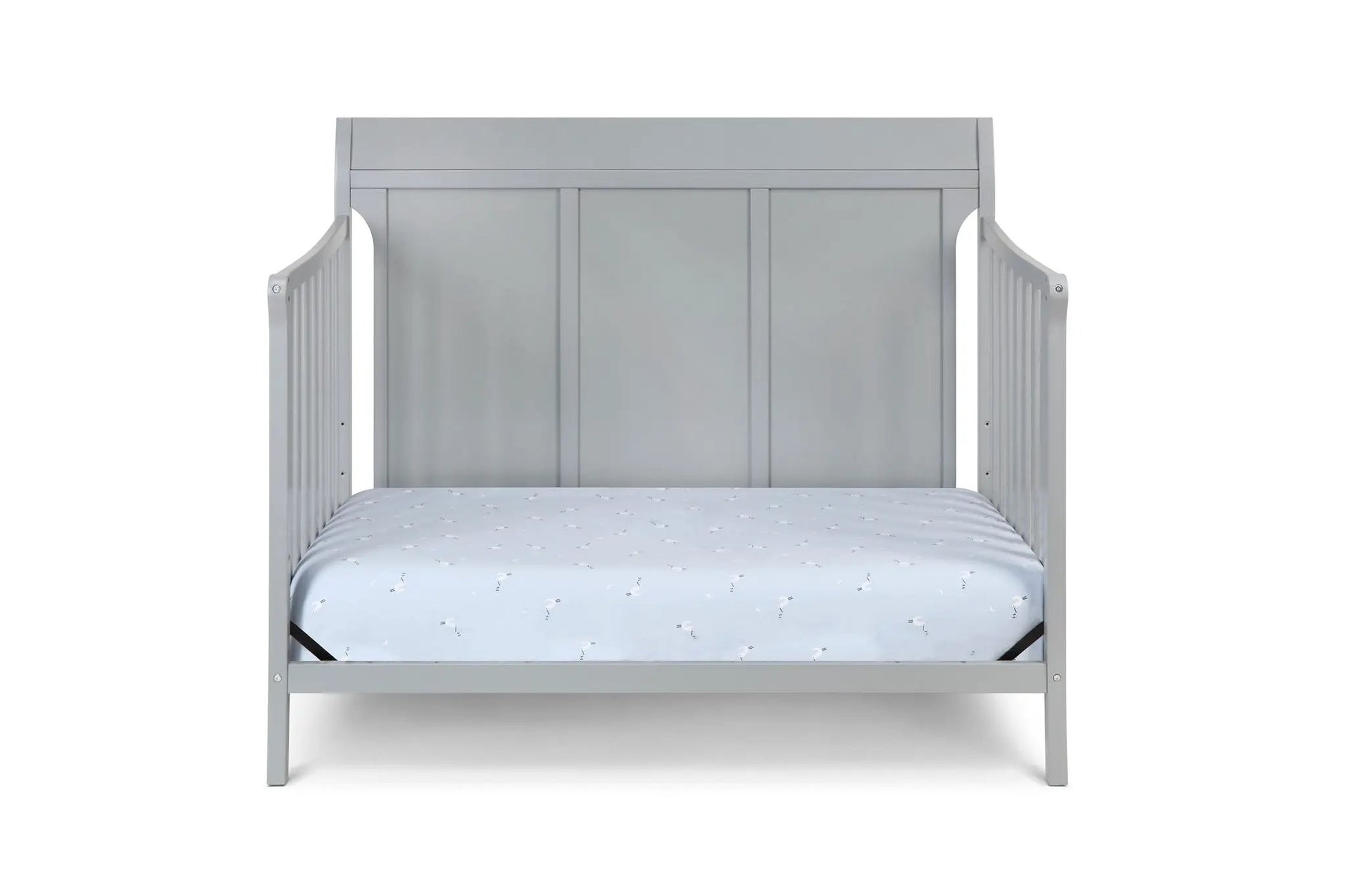 Shailee 4-in-1 Convertible Crib in gray with slats and headboard by Unique Piece Furniture on Tampa Home & Garden Store