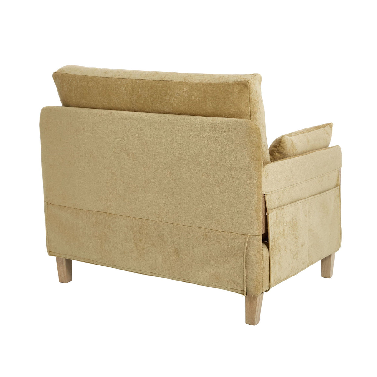 Mid Century Modern 3 Pillow Foldable Sofa Bed