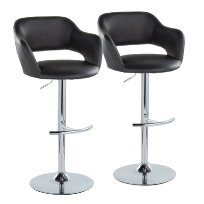 Margarite Contemporary Adjustable Barstool Swivel