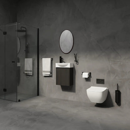 Modern Bathroom Vanity with Ceramic Basin Sink