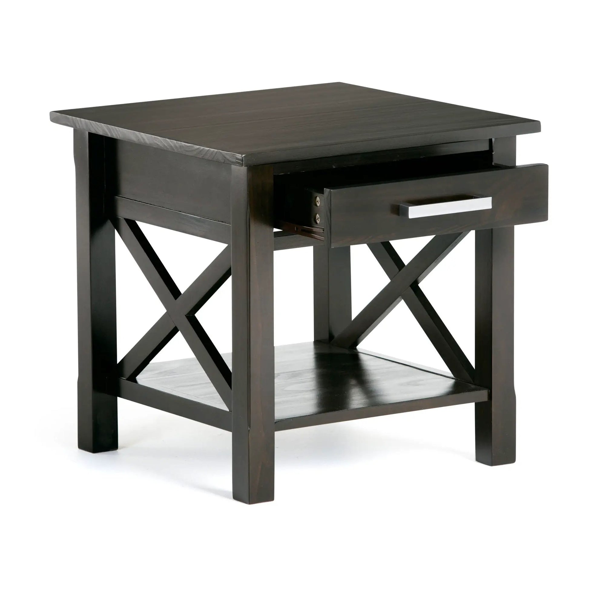 Kitchener Handcrafted Console Table black X-frame legs Unique Piece Furniture on Tampa Home & Garden Store