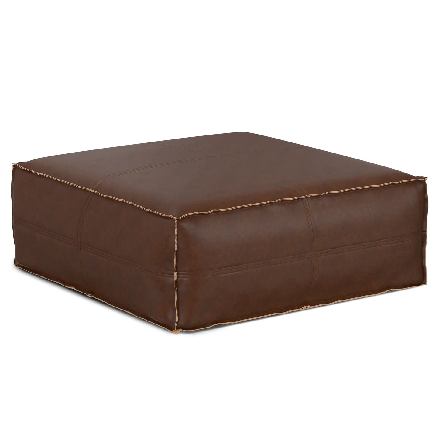 Brody Large Square Coffee Table Pouf Foot Stool