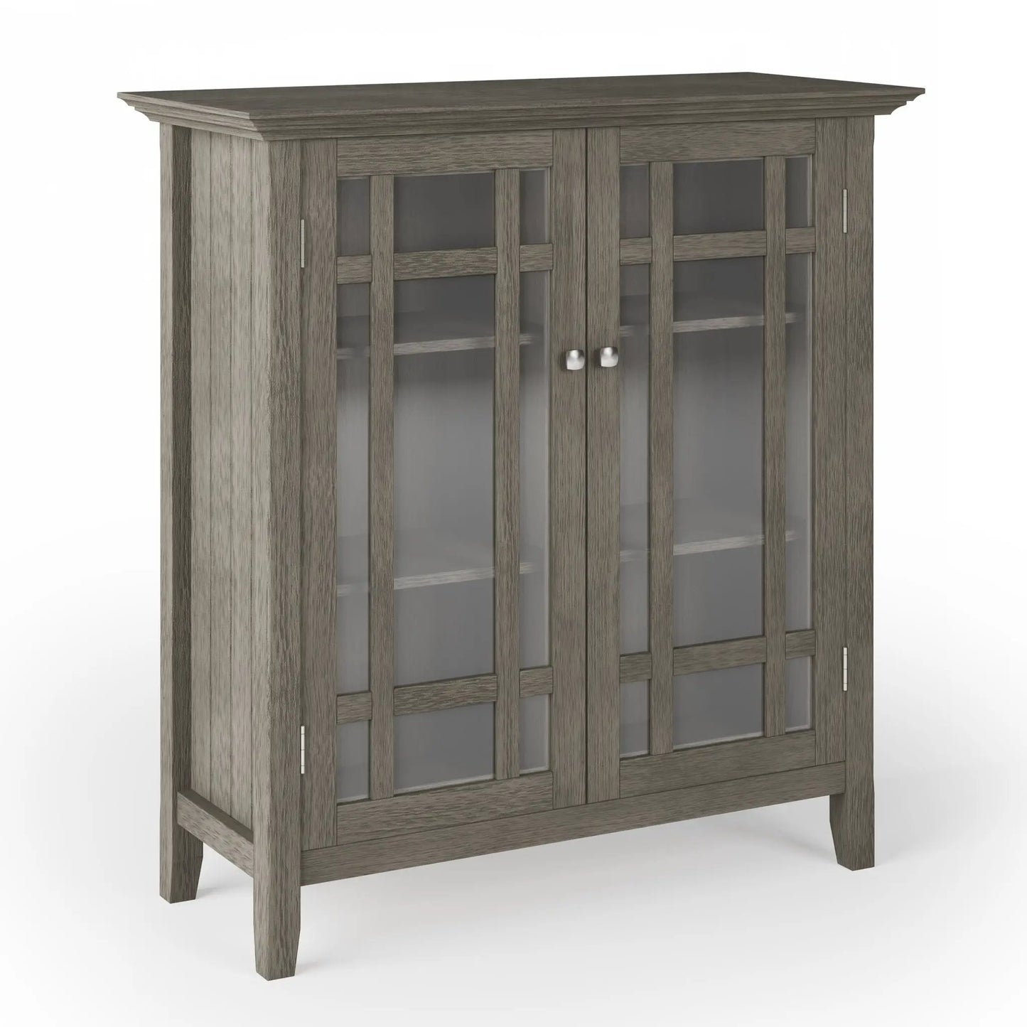 Bedford Storage Media Cabinet with Glass Doors